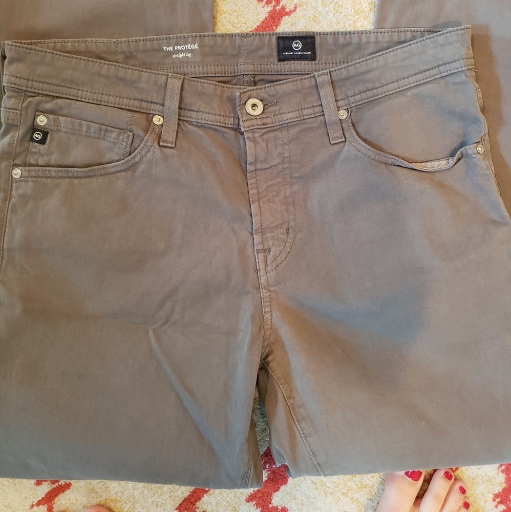 Men's Adriano Goldschmied Gray Jeans Sz 33×34 EUC